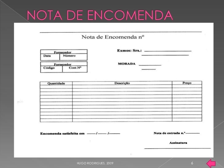 E-mail ipq@ipq.pt www.ipq.pt Nota de Encomenda