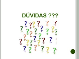 DÚVIDAS ???
 