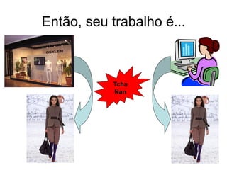 Então, seu trabalho é...
Tcha
Nan
 