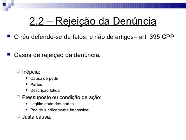 Artigo 395 cpp