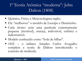Fracionamento de MisturasSistemas homogêneos líquido-líquido:Destilação fracionadaQuímica - 2011Prof. Leonardo Carneiro