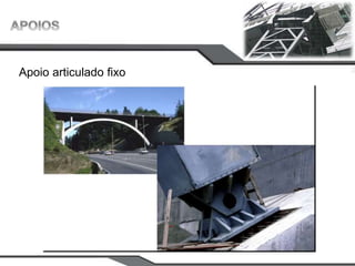 Apoio articulado fixo
 