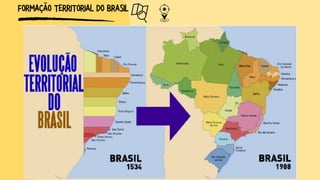 FORMAÇÃO TERRITORIAL DO BRASIL
 