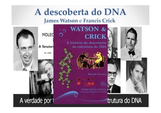 A descoberta do DNA
James Watson e Francis Crick
 