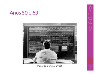 Anos 50 e 60




           Painel de Controle Strech   34
                                            Barbosa
                                             e Silva
                                              2010
 
