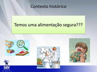 Contexto histórico
Temos uma alimentação segura???
 