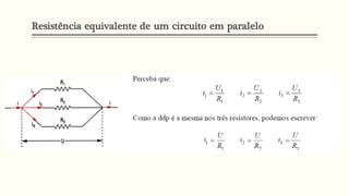 Resistência equivalente de um circuito em paralelo
 
