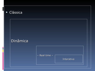 Clássica Dinâmica –  Real time – Interativa 