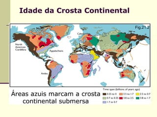 Idade da Crosta Continental

                                Fig.21.2




Áreas azuis marcam a crosta
   continental submersa
 