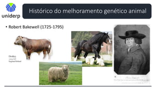 Histórico do melhoramento genético animal
• Robert Bakewell (1725-1795)
 
