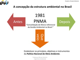 1969: Formalizada a avaliação de impactos ambientais – AIA nos Estados Unidos, difundindo-se internacionalmente.