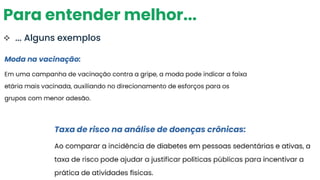 Para entender melhor...
❖ ... Alguns exemplos
 