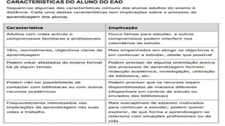 COMO É O NOSSO ALUNO?
 