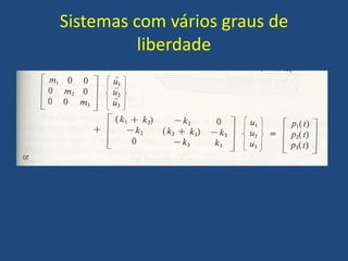 Sistemas com vários graus de
liberdade
 