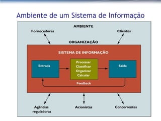 Ambiente de um Sistema de Informação 