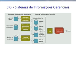 SIG - Sistemas de Informações Gerenciais 