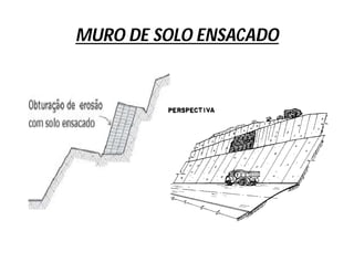 MURO DE SOLO ENSACADO
 