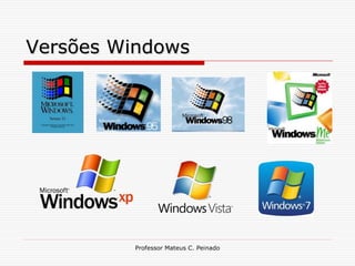 Versões Windows




          Professor Mateus C. Peinado
 