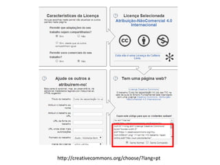 http://creativecommons.org/choose/?lang=pt  