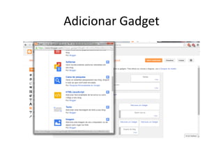 Adicionar Gadget  