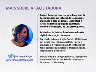 @raquelcamargo
www.raquelcamargo.com
 