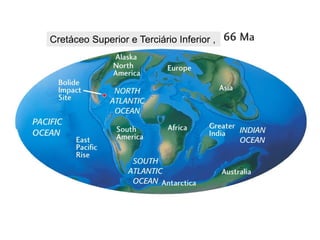 Cretáceo Superior e Terciário Inferior ,
 