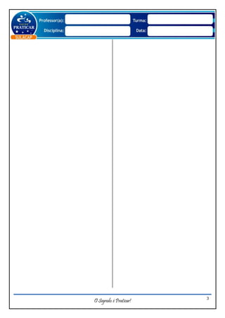 O Segredo é Praticar! 3
 