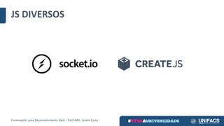 JS	DIVERSOS
Frameworks	para	Desenvolvimento	Web	– Porf.	MSc.	André	Costa
 
