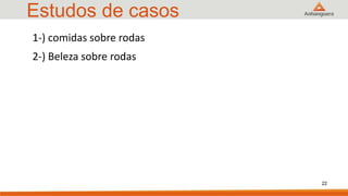 Estudos de casos
22
1-) comidas sobre rodas
2-) Beleza sobre rodas
 