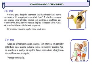 ACOMPANHANDO O CRESCIMENTO
 