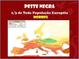 Peste Negra 1/3 de Toda População Européia  morreu  