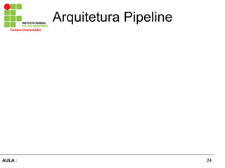 24AULA :
Campus	
  Charqueadas	
  
Arquitetura Pipeline
 