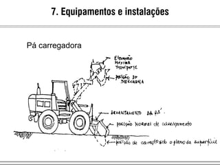 7. Equipamentos e instalações
Pá carregadora
 