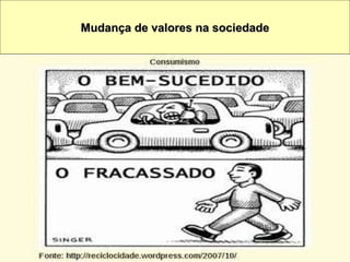 Mudança de valores na sociedade 