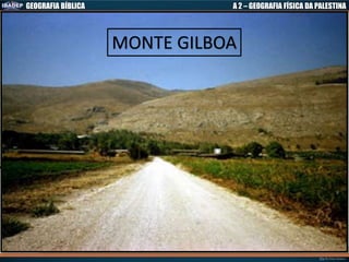 GEOGRAFIA BÍBLICA A 2 – GEOGRAFIA FÍSICA DA PALESTINA
MONTE GILBOA
 