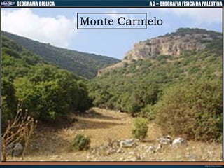 GEOGRAFIA BÍBLICA A 2 – GEOGRAFIA FÍSICA DA PALESTINA
Monte Carmelo
 