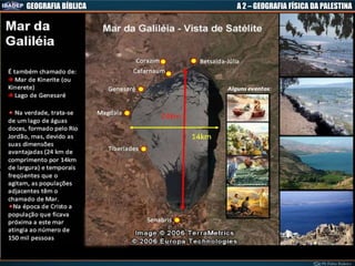 GEOGRAFIA BÍBLICA A 2 – GEOGRAFIA FÍSICA DA PALESTINA
 