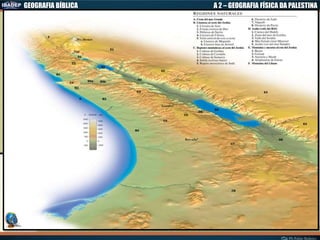 GEOGRAFIA BÍBLICA A 2 – GEOGRAFIA FÍSICA DA PALESTINA
 