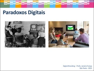 Paradoxos Digitais
Digital Branding – Profa. Janaíra França
São Paulo - 2015
 