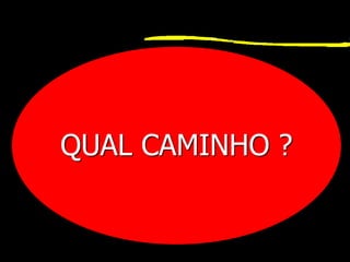 QUAL CAMINHO ?
 
