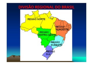 DIVISÃO REGIONAL DO BRASIL
 