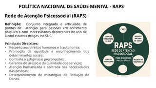 Sus E Raps AULA DE ENFERMAGEM EM SAÚDE MENTAL PARA ACADEMICOS | PPTX