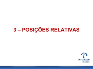 3 – POSIÇÕES RELATIVAS
 