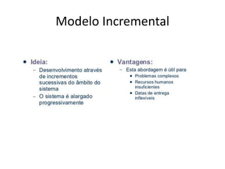 Modelo Incremental
 