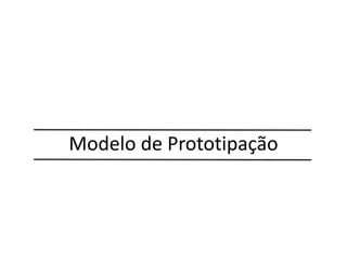 Modelo de Prototipação
 