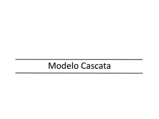 Modelo Cascata
 