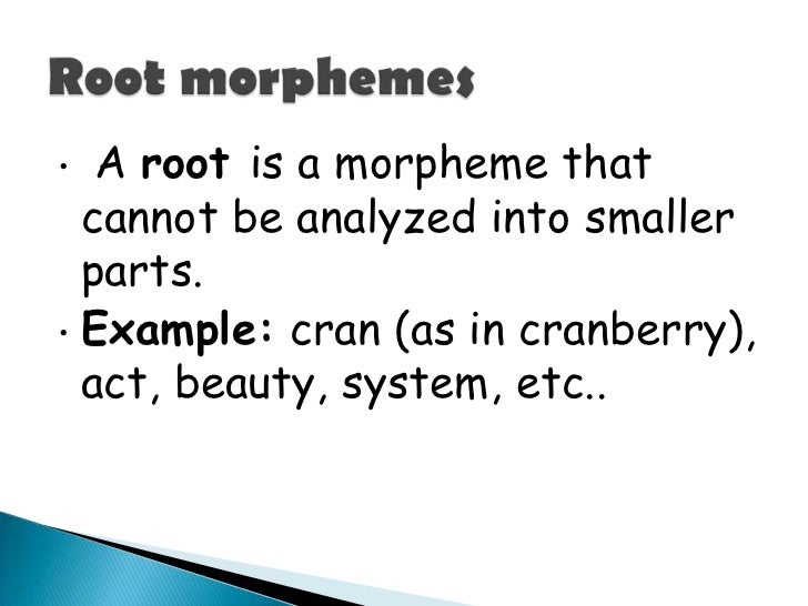 Aula 2 types of morphemes