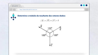 23
Determine o módulo da resultante dos vetores dados:
#AFísicaÉTOP
https://www.afísicaéchocrivel.com
 