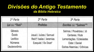 Divisões do Antigo Testamento
da Bíblia Hebraica
 