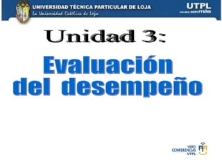 Evaluación  del  desempeño 